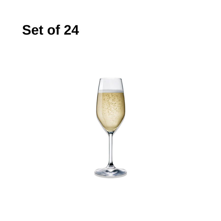 Bormioli Rocco Restaurant Flute 240ml Clear – Set of 24
