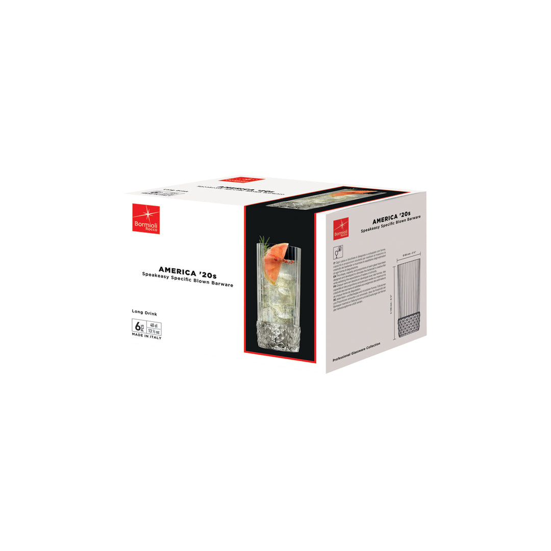 Bormioli Rocco America 20 Long Drink 400ml – Set of 24