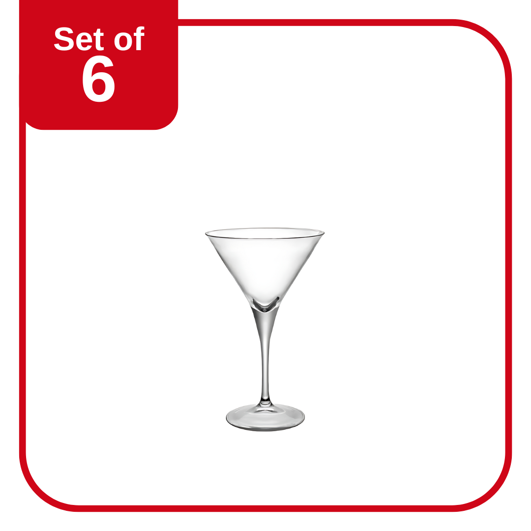 Bormioli Rocco Ypsilon Cocktail Glass 240ml Clear – Set of 6