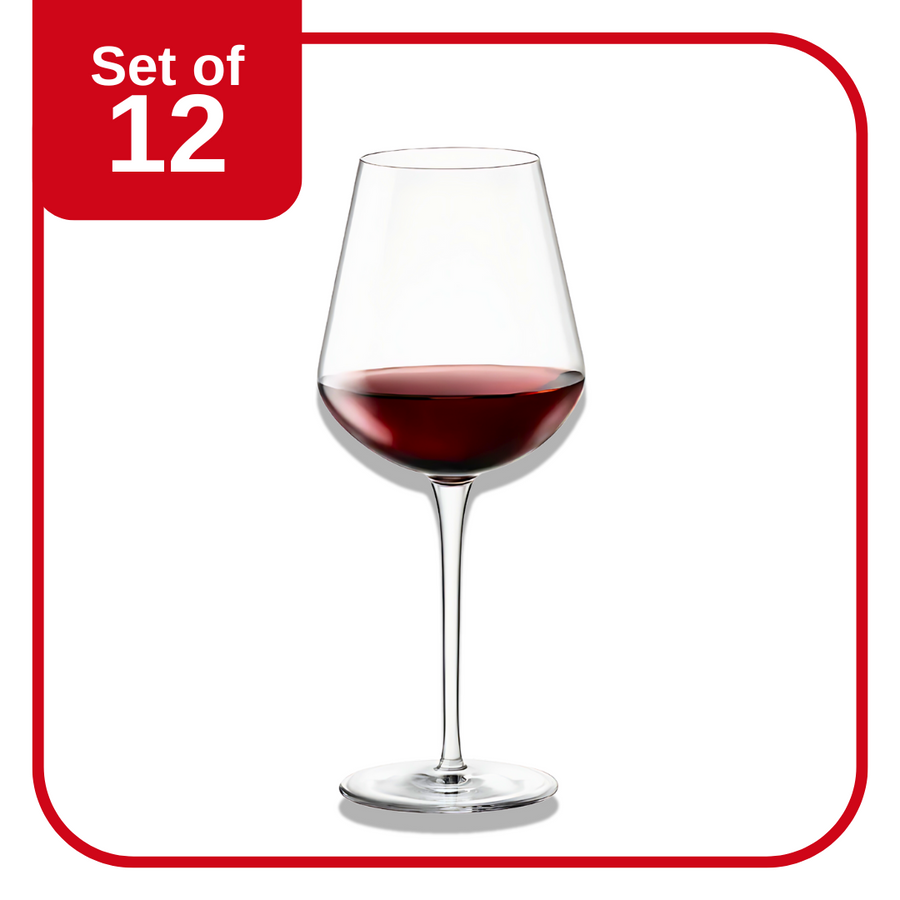 Bormioli Rocco Inalto Uno X-Large Wine Glass 635 ml set of 12 crystal red wine glasses