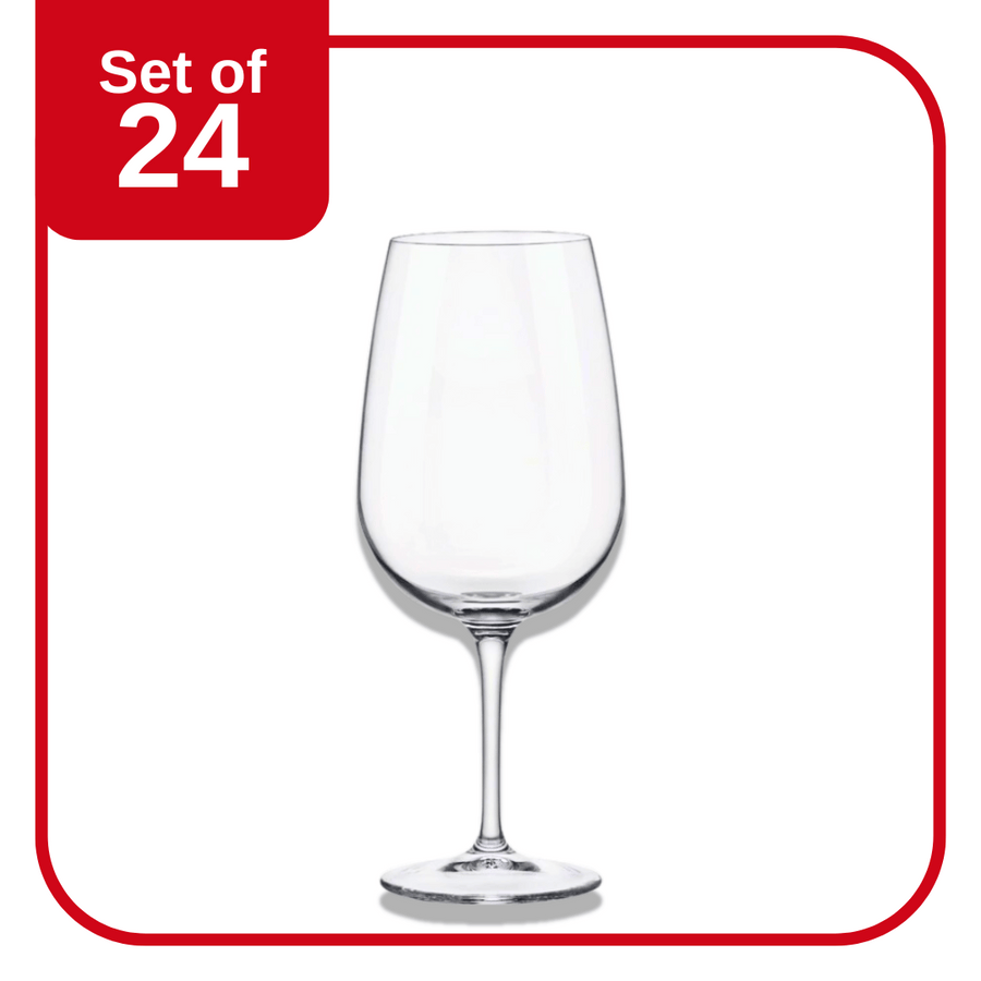 Bormioli Rocco Spazio X-Large Wine Glass 637 ml set of 24 retro glassware for wine and cocktails