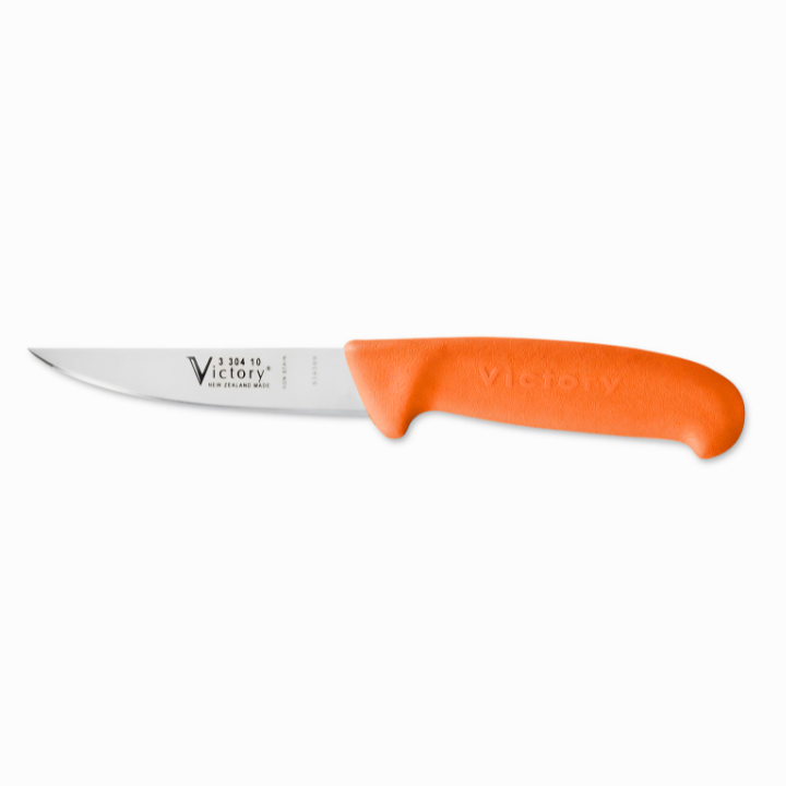 Victory Knives rabbiters steak paring knife 10cm stainless steel orange Progrip handle game dressing knife New Zealand