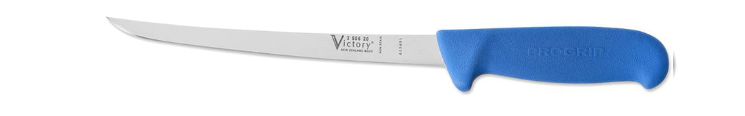 Victory Knives Narrow Filleting Knife Progrip Blue -  20cm