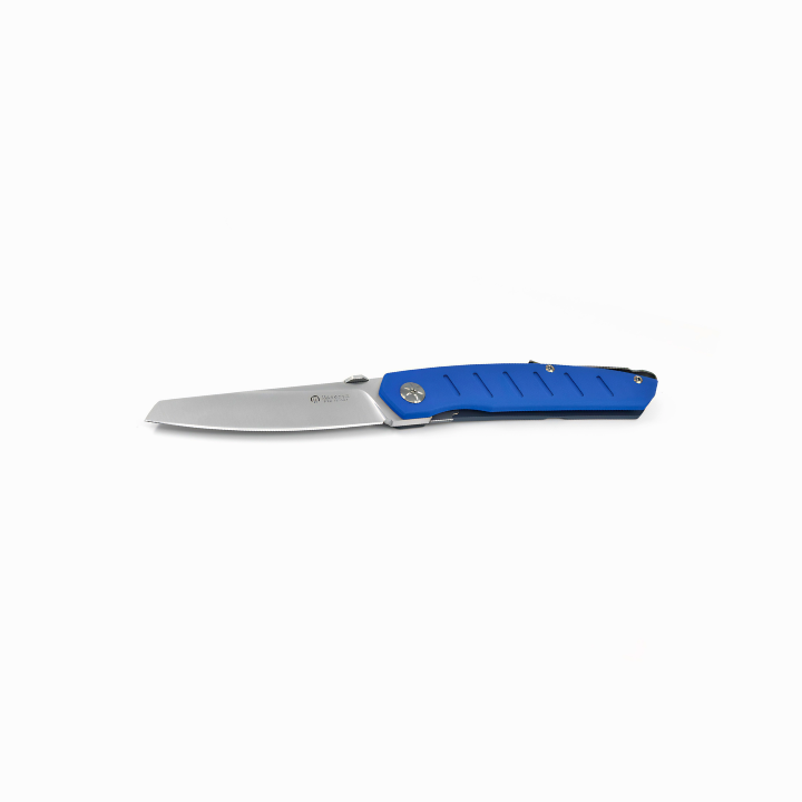 Maserin AM6 folding knife blue G10 handle D2 steel 93mm EDC knife Italy satin blade flipper knife