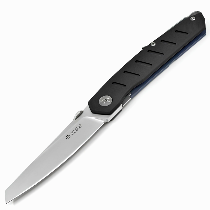 Maserin AM6 folding knife black G10 handle D2 steel 93mm EDC knife Italy satin blade flipper knife