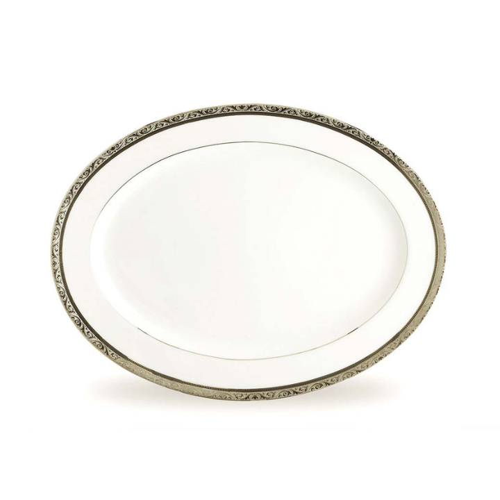 Noritake Regent Platinum-Oval Platter