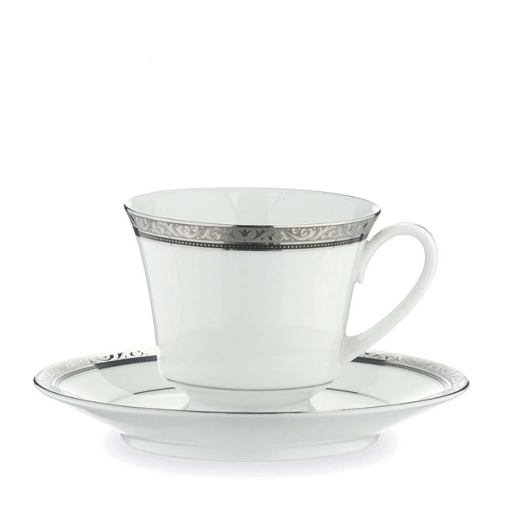 Noritake Regent Platinum Fine Porcelain Cup & Saucer 200ml