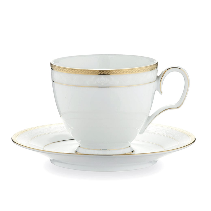 Noritake Hampshire Gold Fine Porcelain Cup & Saucer 225ml