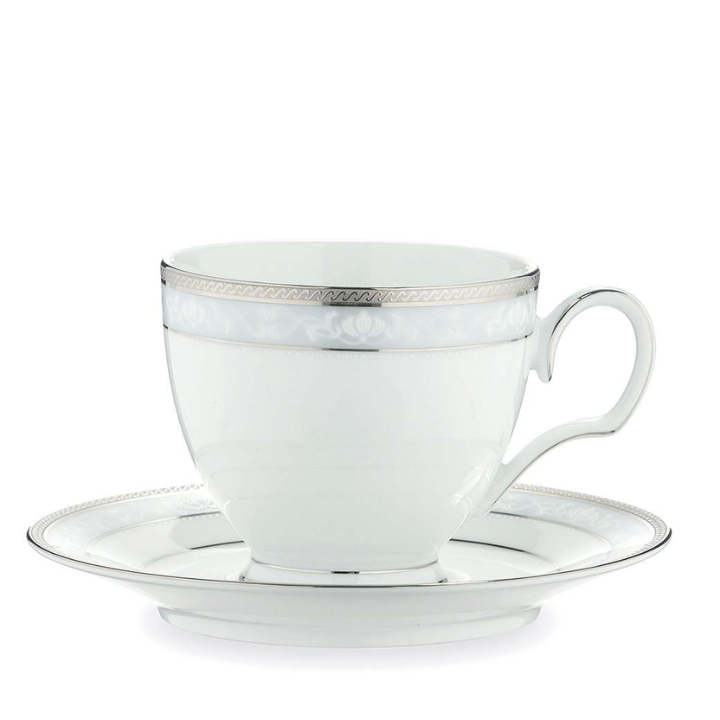 Noritake Hampshire Platinum Fine Porcelain Cup & Saucer 225ml