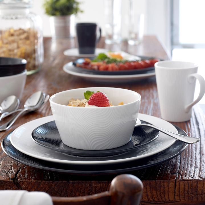 Noritake Dune White on White 12pce Dinner Setting for 4