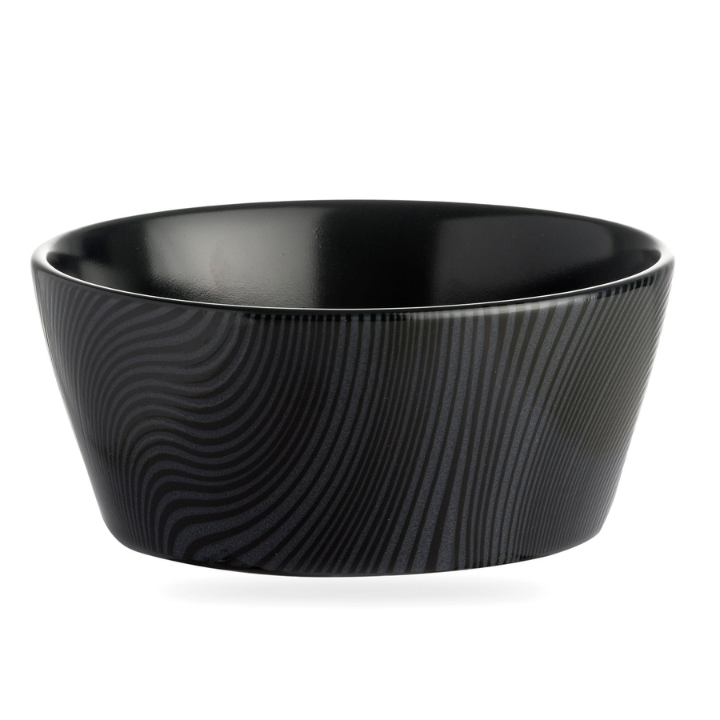 Noritake Black on Black 12pce Fine Porcelain Dinner Setting for 4