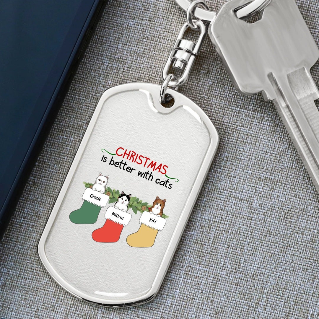 Personalised Dog Tag with Swivel Keychain