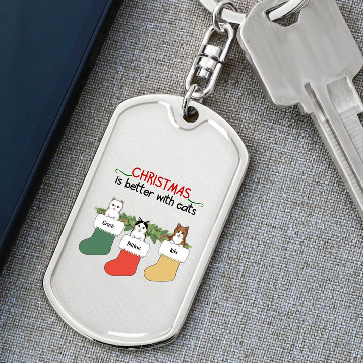Personalised Dog Tag with Swivel Keychain