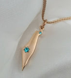 Map of Israel Pendant Necklace with Crystal Accent-4
