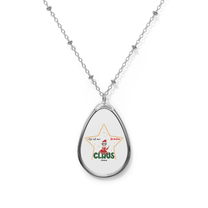 Personalised Oval Necklace