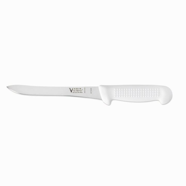 Victory Knives superflex filleting knife 18cm stainless steel white handle thin flexible fish skinning knife New Zealand