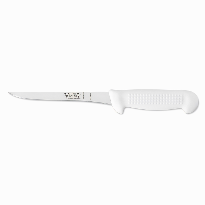 Victory Knives superflex narrow straight boning knife 15cm stainless steel white handle fish skinning knife New Zealand