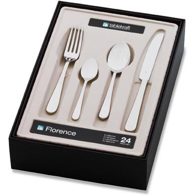 TABLEKRAFT FLORENCE CUTLERY SET 24pc 18/10