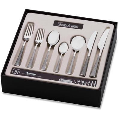 TABLEKRAFT ASWAN CUTLERY SET 56pc 18/10