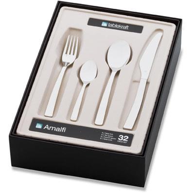 TABLEKRAFT AMALFI CUTLERY SET 32pc 18/10