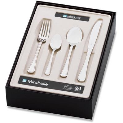TABLEKRAFT MIRABELLE CUTLERY SET 24pc 18/10