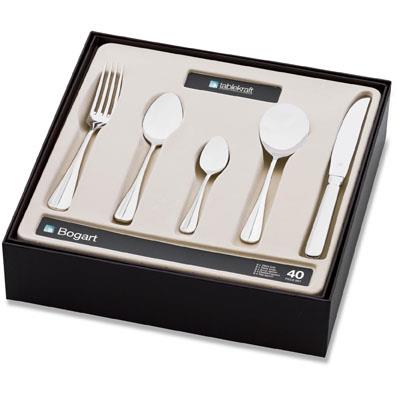 TABLEKRAFT BOGART CUTLERY SET 40pc 18/10