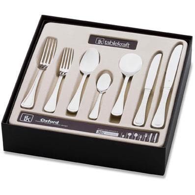 TABLEKRAFT OXFORD CUTLERY SET 56pc 18/10