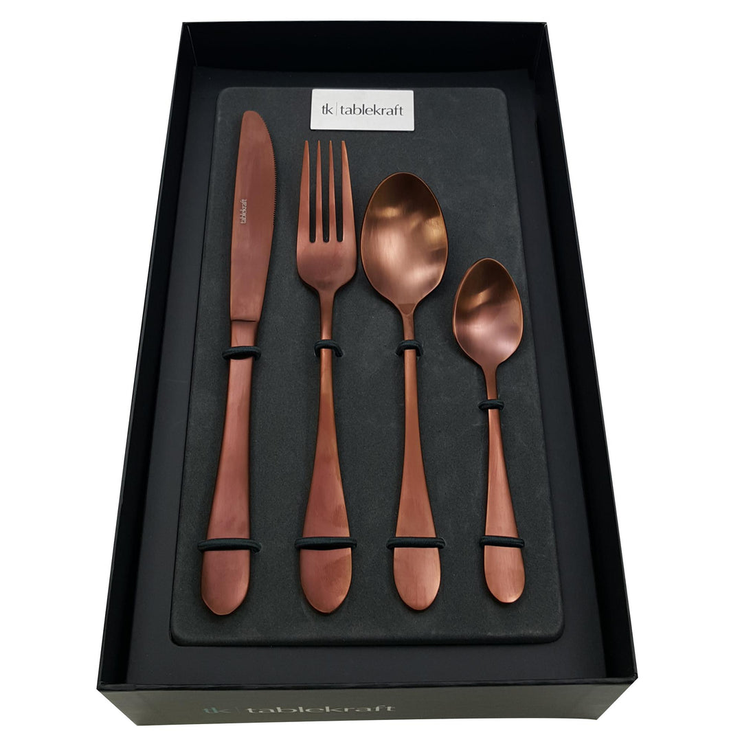 TABLEKRAFT SOHO ROSE CUTLERY SET 24pc 18/10