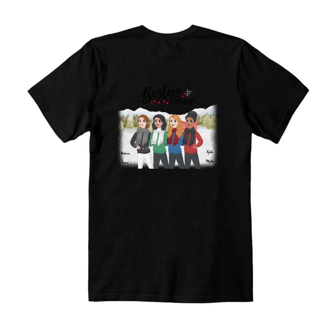 Personalised Bella + Canvas 3001 Unisex T-Shirt Back Print