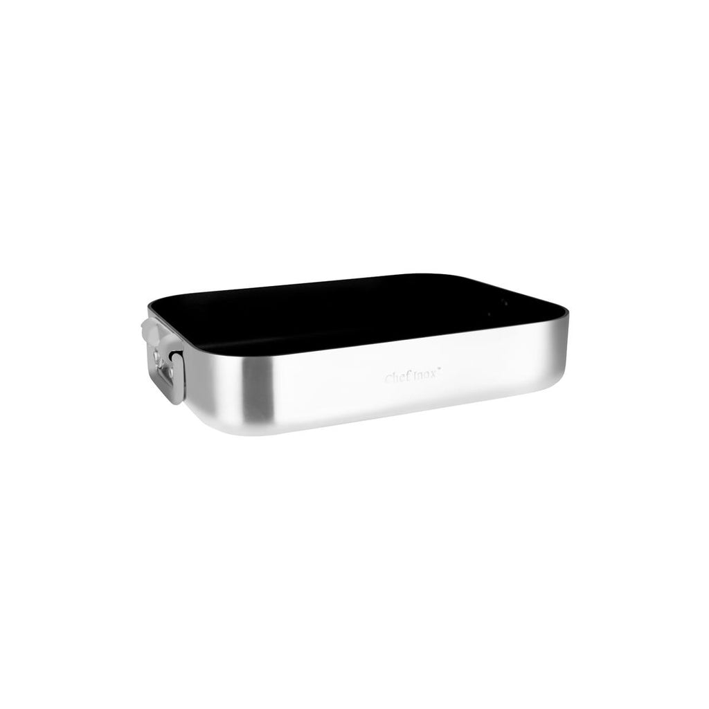 CHEF INOX PROFILE ROAST PAN DROP HDL NON STICK 400x300x80