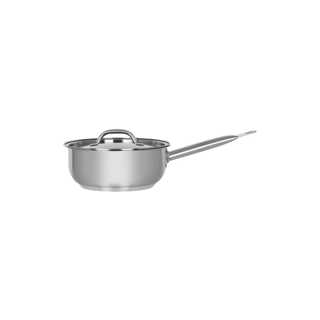 CHEF INOX ELITE SAUTE PAN w/LID 18/10 200x80mm