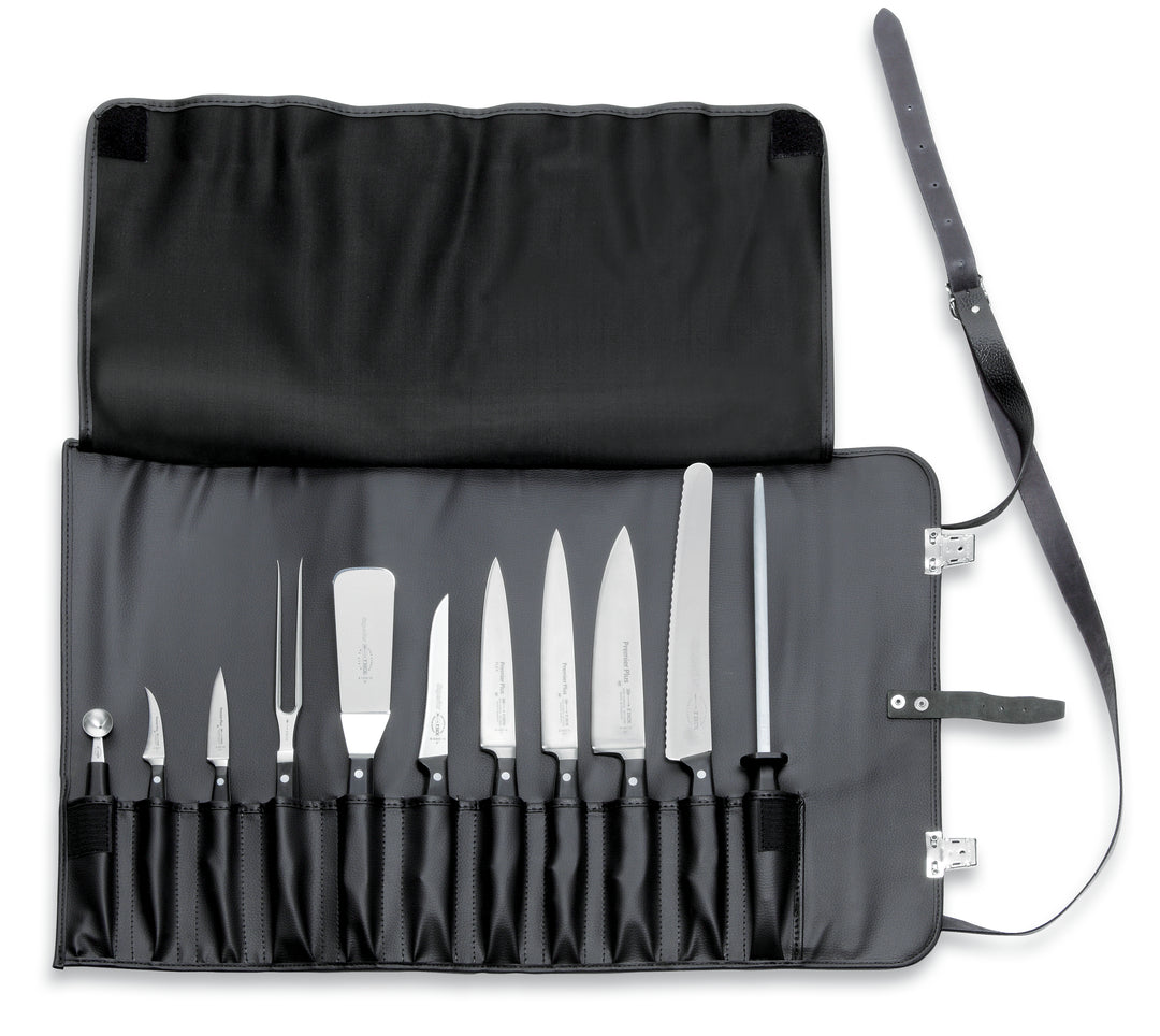 F.DICK LEATHER ROLL BAG, 11PCS