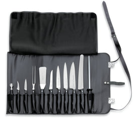 F.DICK LEATHER ROLL BAG, 11PCS