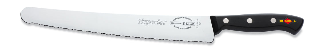 F.DICK SUPERIOR UTILITY KNIFE, SERRATED EDGE, 26CM
