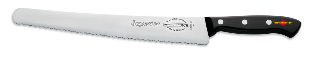 F.DICK SUPERIOR UTILITY KNIFE, WAVY EDGE, 26CM