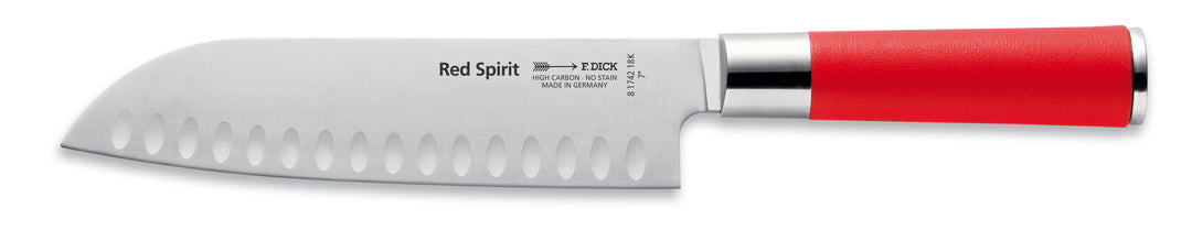 F.DICK RED SPIRIT SANTOKU KULLENSCHLIFF, 18CM