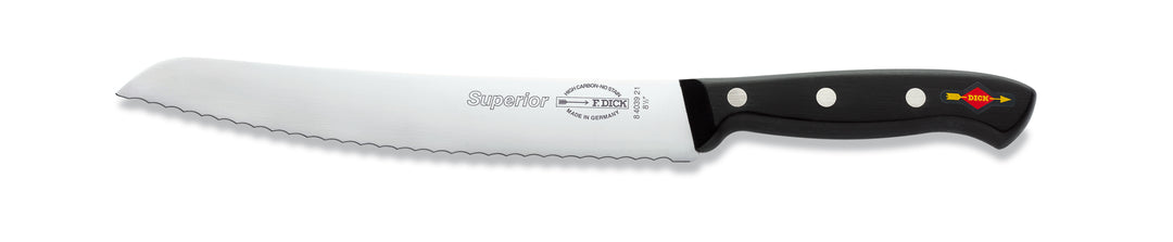F.DICK SUPERIOR BREAD KNIFE, SERRATED EDGE, 21CM