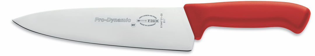 F.DICK PRO-DYNAMIC CHEF'S KNIFE, 21CM, RED