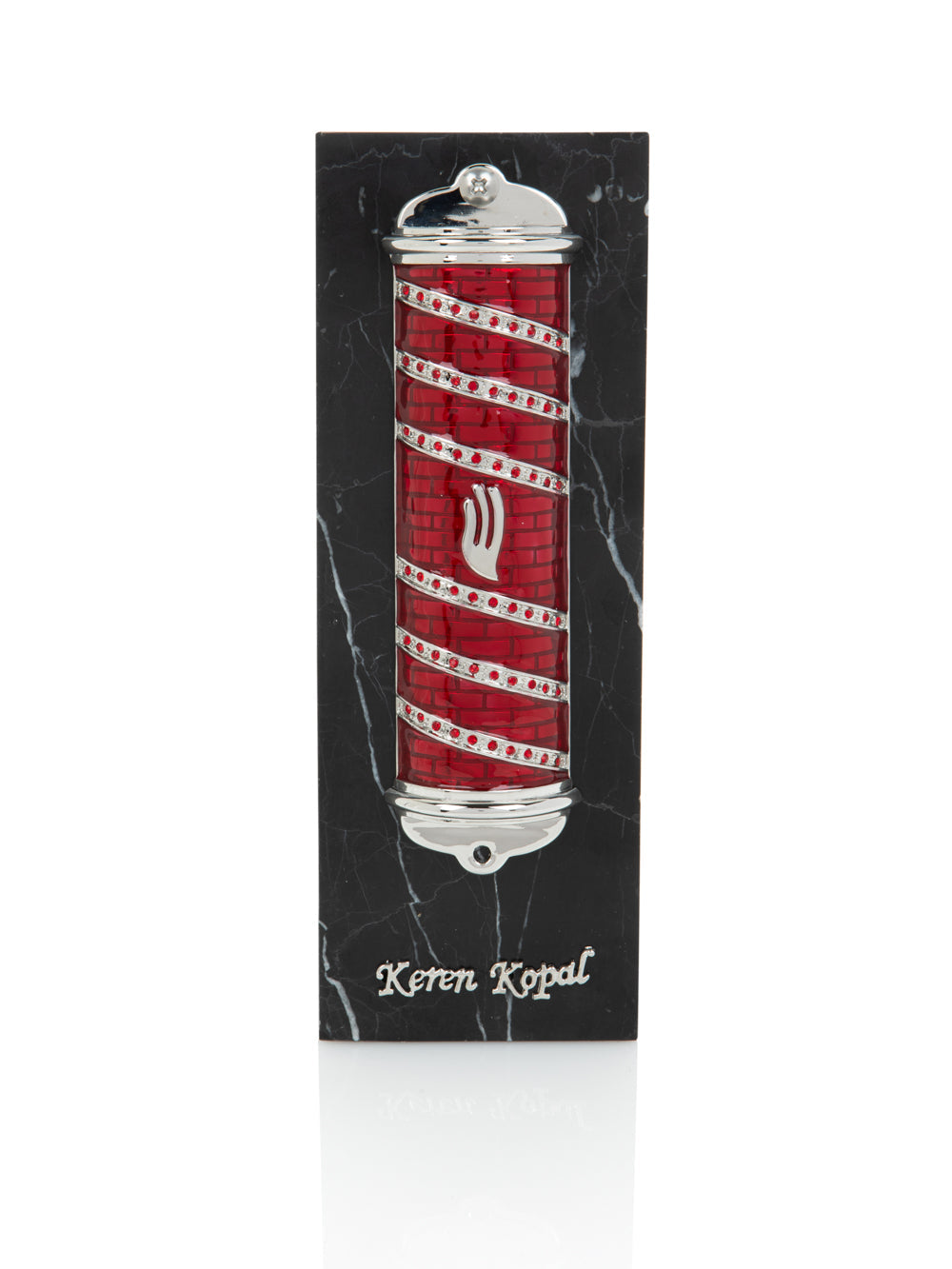 Red Modern Mezuzah