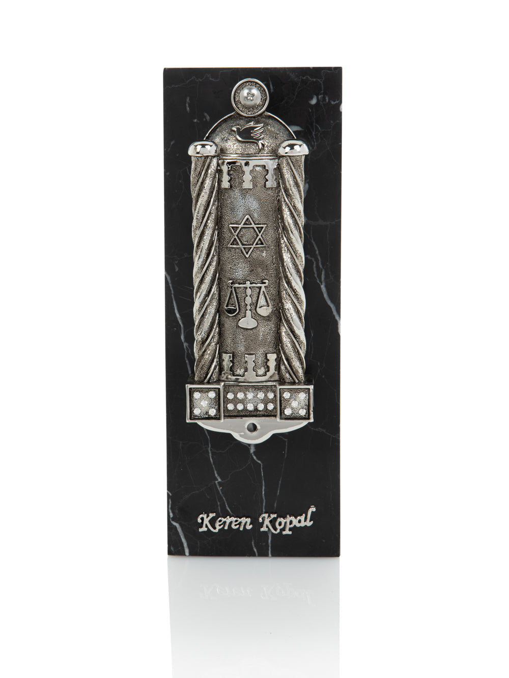 Silver Modern Judaica Mezuzah