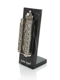Keren Kopal Silver Western Wall style Decorated Mezuzah