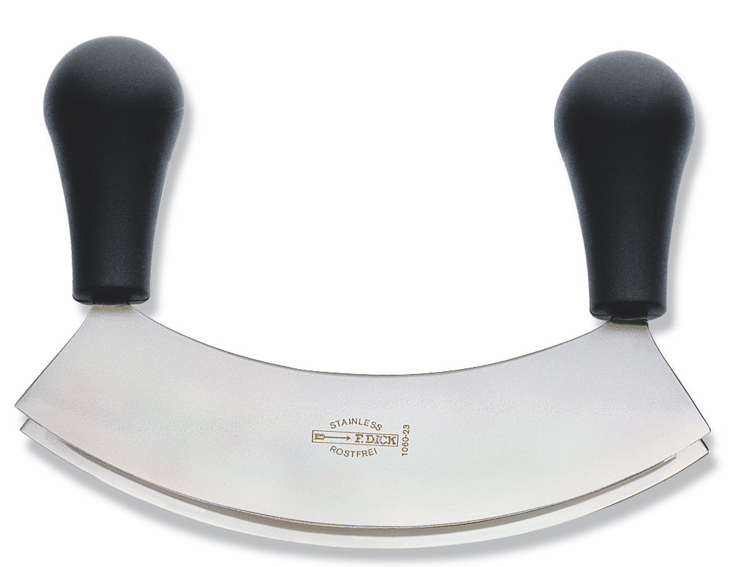 F.DICK TOOLS FOR CHEFS MINCING KNIFE, DOUBLE BLADE, 23CM