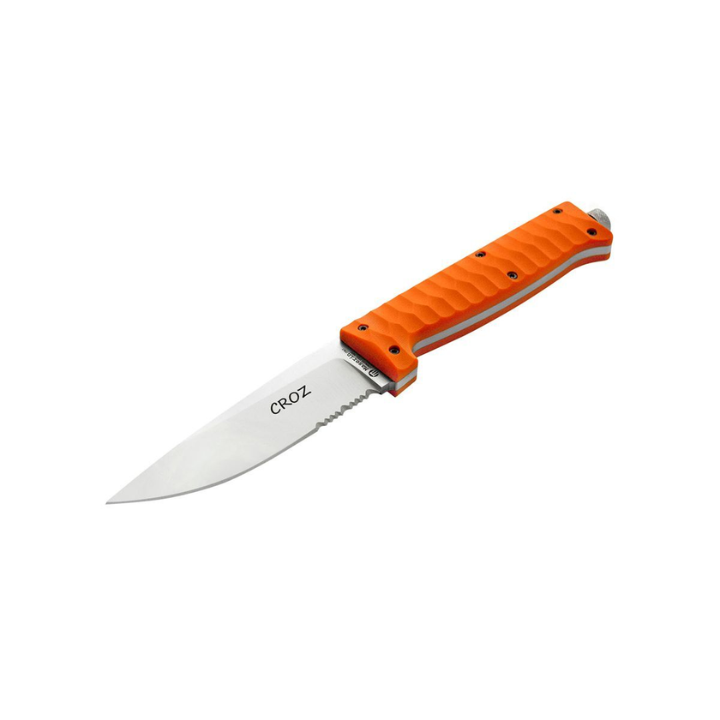 Maserin Croz fixed blade knife 110mm N690 stainless steel satin blade orange G10 handle outdoor knife