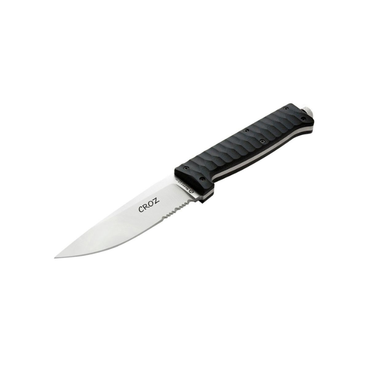 Maserin Croz fixed blade knife 110mm N690 stainless steel satin blade black G10 handle outdoor knife