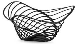 Alessi Trinity Citrus Basket (Height 12 cm), Black