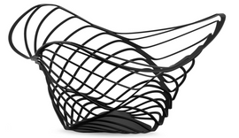 Alessi Trinity Citrus Basket (Height 16 cm), Black