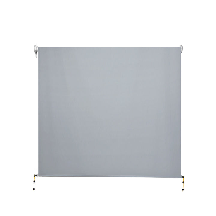 Instahut 3X2.5M Outdoor Blinds Awning Roll Down Screen Fabric Blinds Outdoor Window Shade Grey
