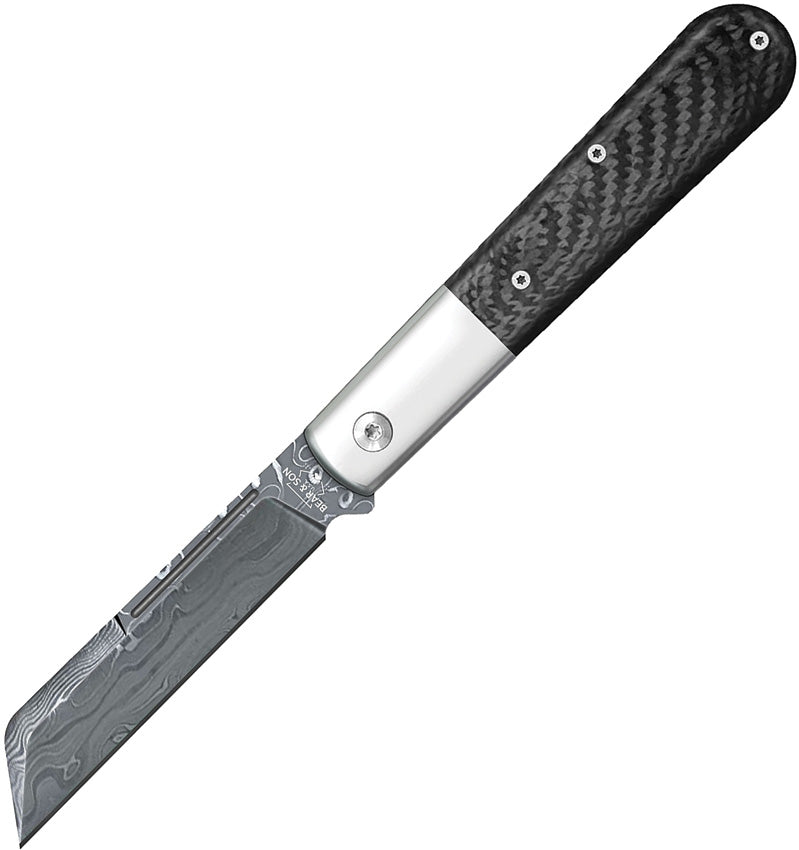 Bear & Son Modern Large Barlow Knife Carbon Fiber 4 Inch Closed | King of Knives estore