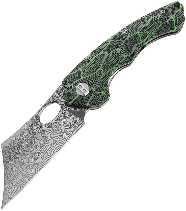 Bestech Knives Skirmish Linerlock Damascus