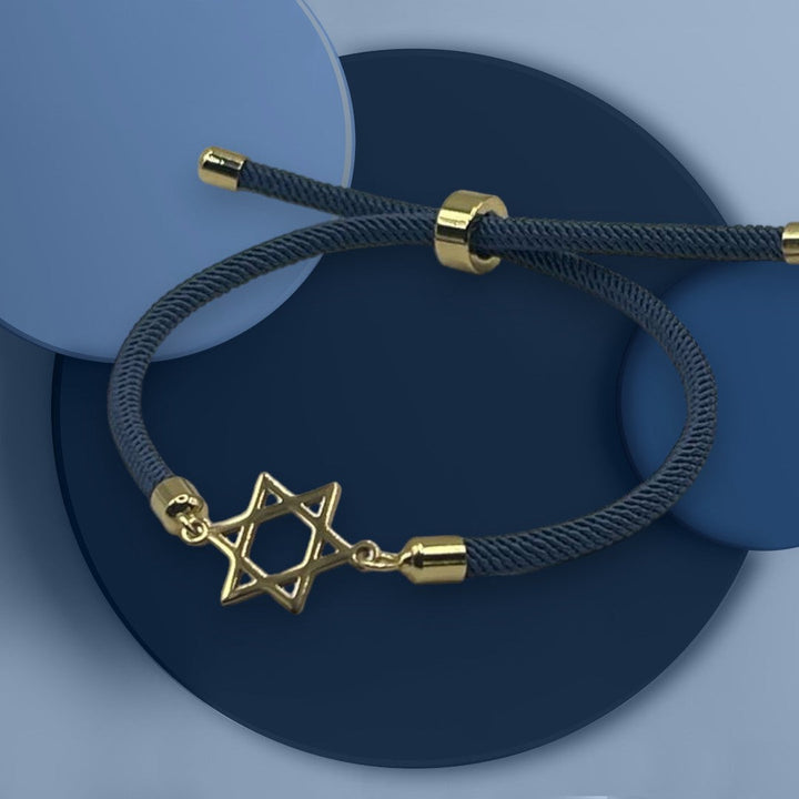 Star of David Cord Bracelet-2
